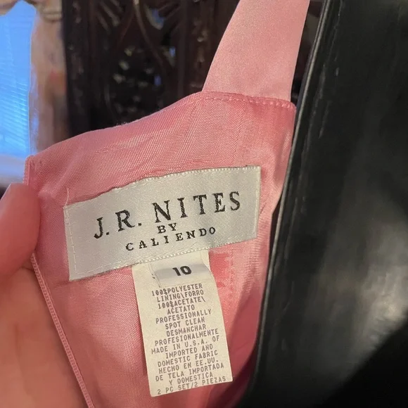 Vintage Pink Satin Column Dress - Picture 10 of 12